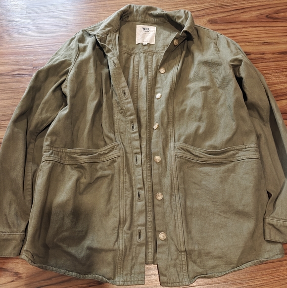 Sezane Will Jacket In Olive Green - Picture 4 of 6